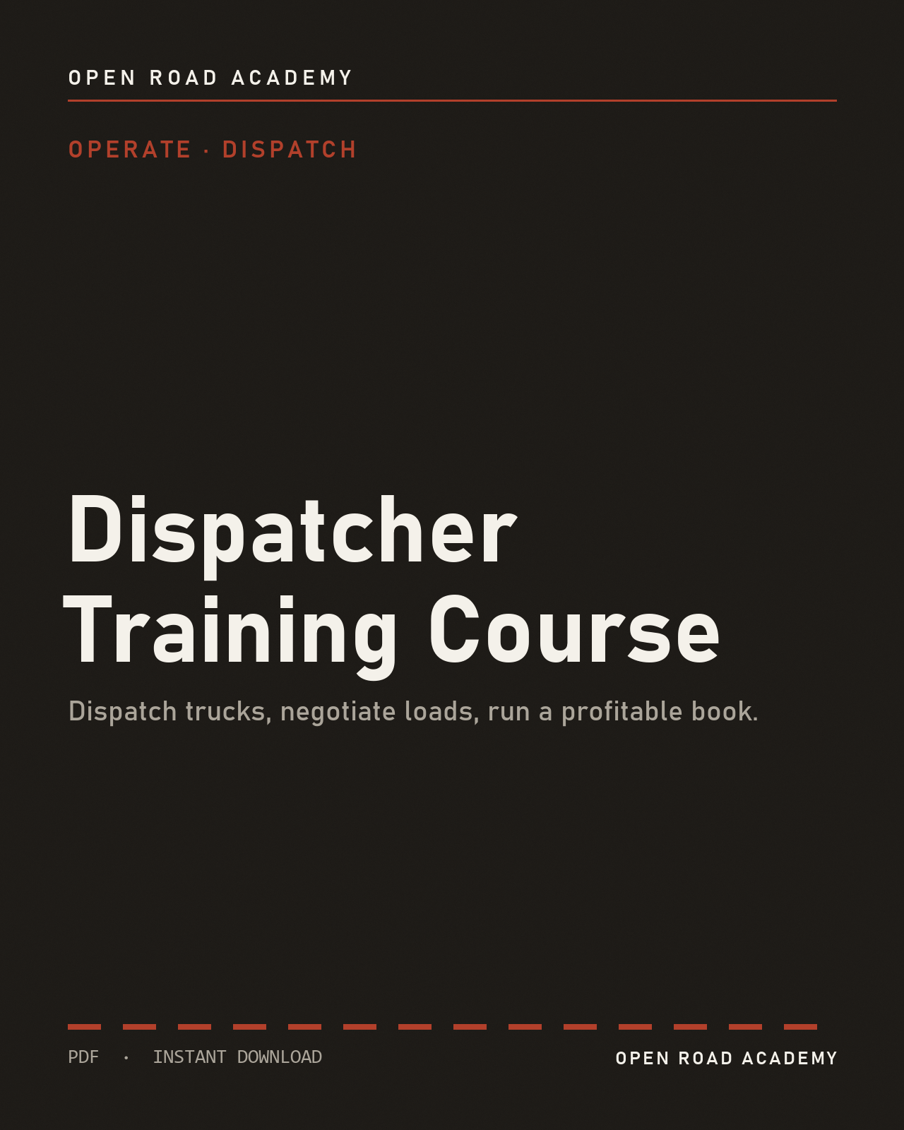 Dispatcher Training Course
