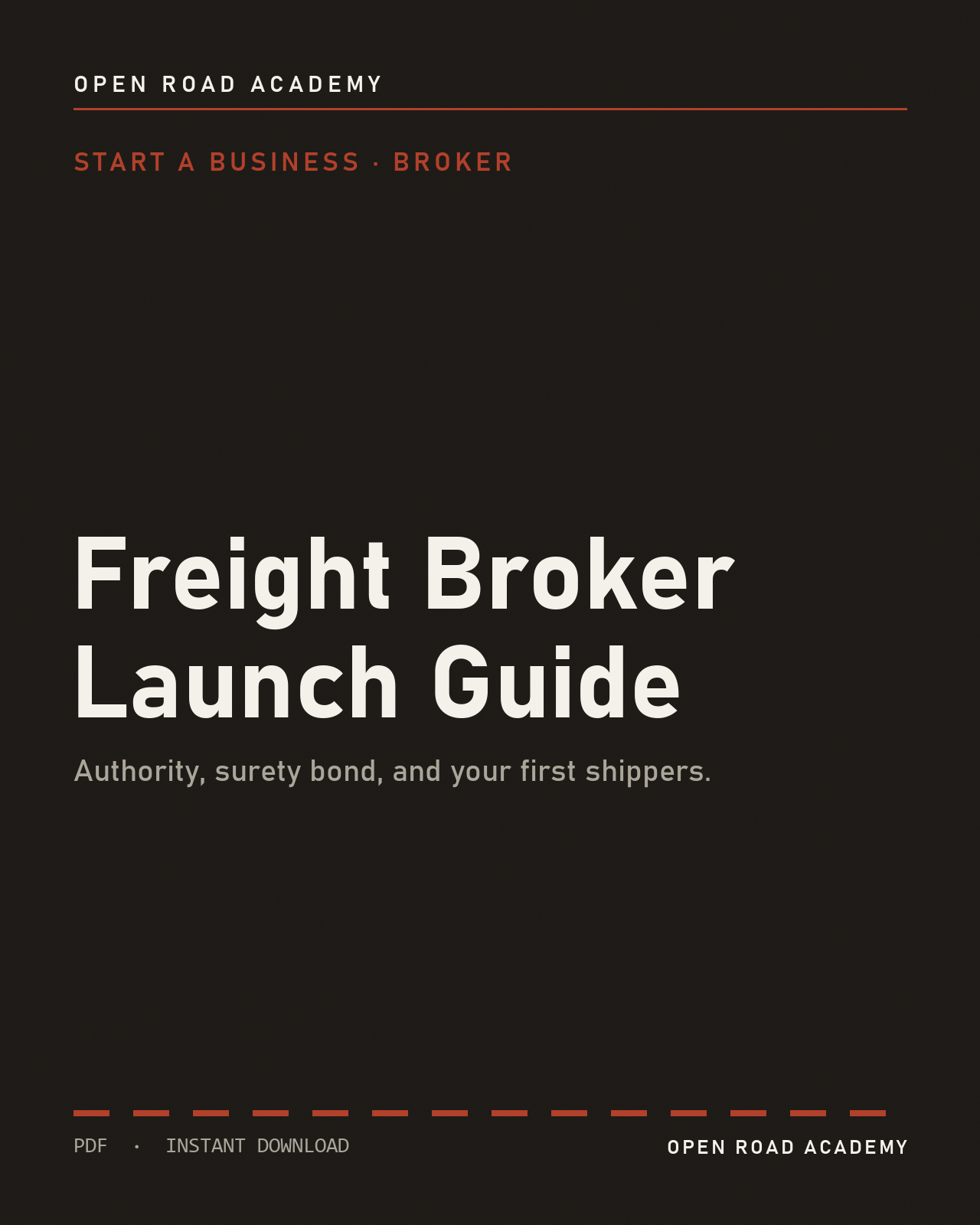 Freight Broker Launch Guide