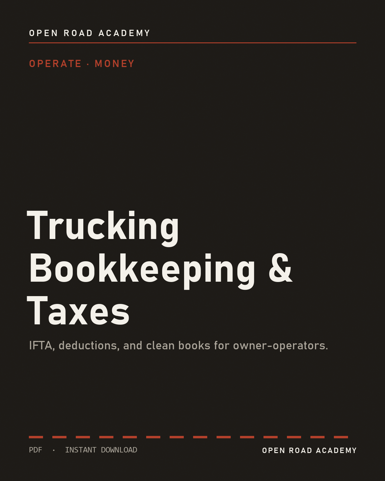 Trucking Bookkeeping & Taxes